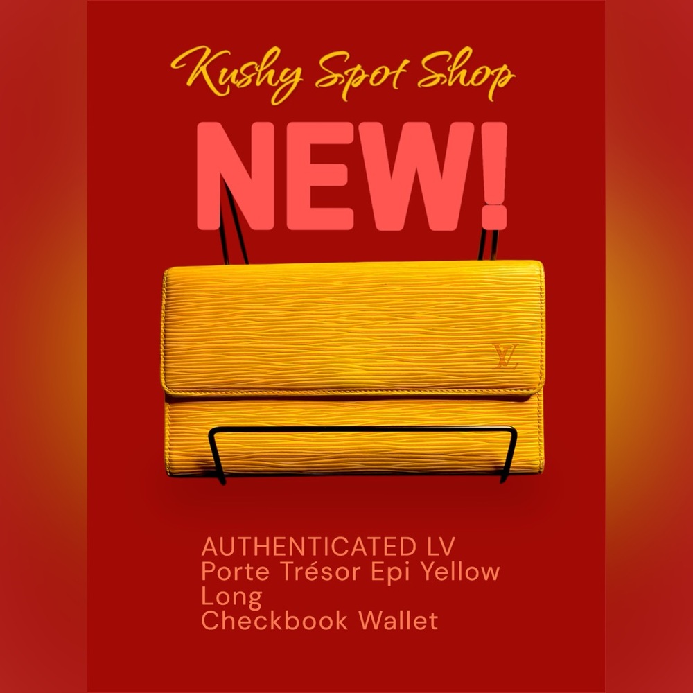 Louis Vuitton Yellow Porte Trésor Epi Wallet
